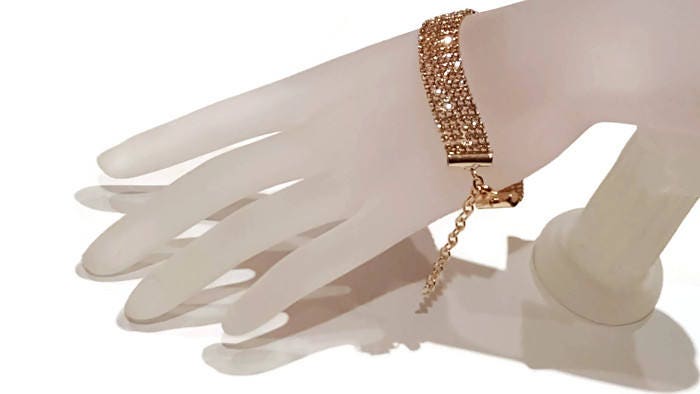 Six-strand Rhinestone Bracelet