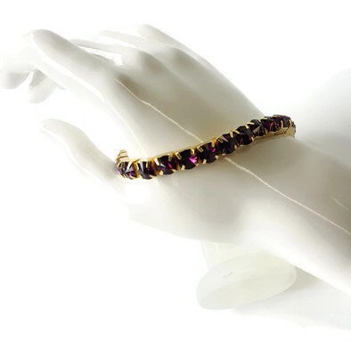 Amethyst Crystal Link Bracelet