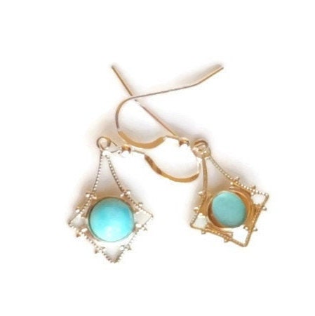 Turquoise Gemstone Earrings
