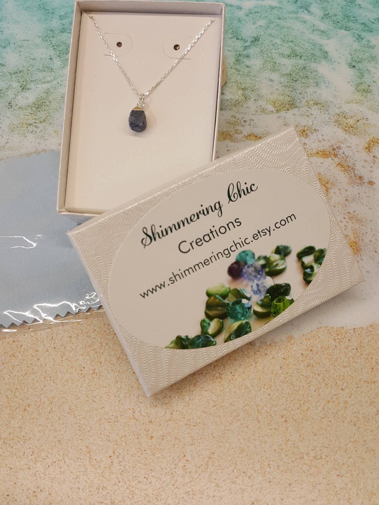 Natural Sapphire Pendant Necklace