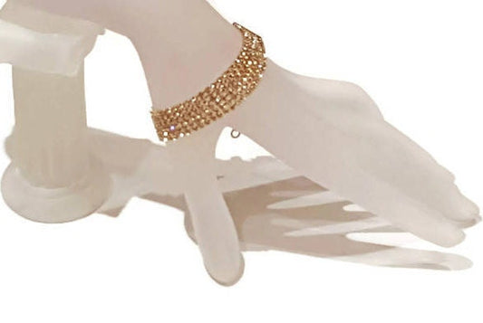 Six-strand Rhinestone Bracelet