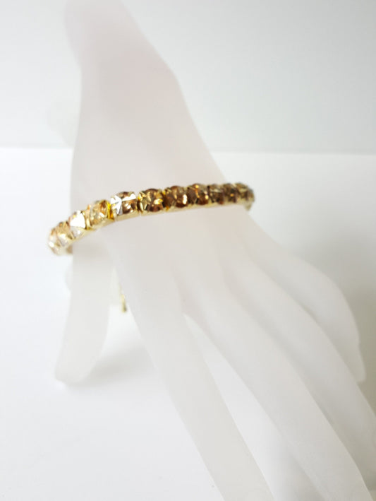 Gold Crystal Link Bracelet
