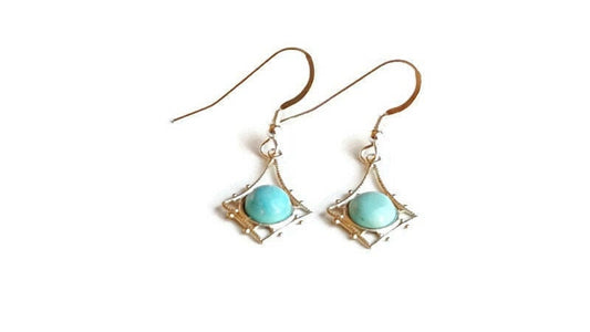 Turquoise Gemstone Earrings