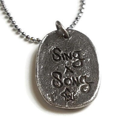 Howling Wolf Pendant - Pewter Pendant - Howling Moon Pendant - Wolf Pendant - Charm Necklace - Howling Wolf Necklace - Pendant Necklace