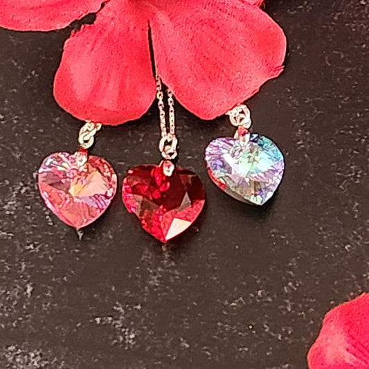Crystal Heart Pendant Necklace