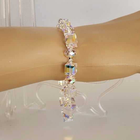 Austrian Crystal AB Link Bracelet