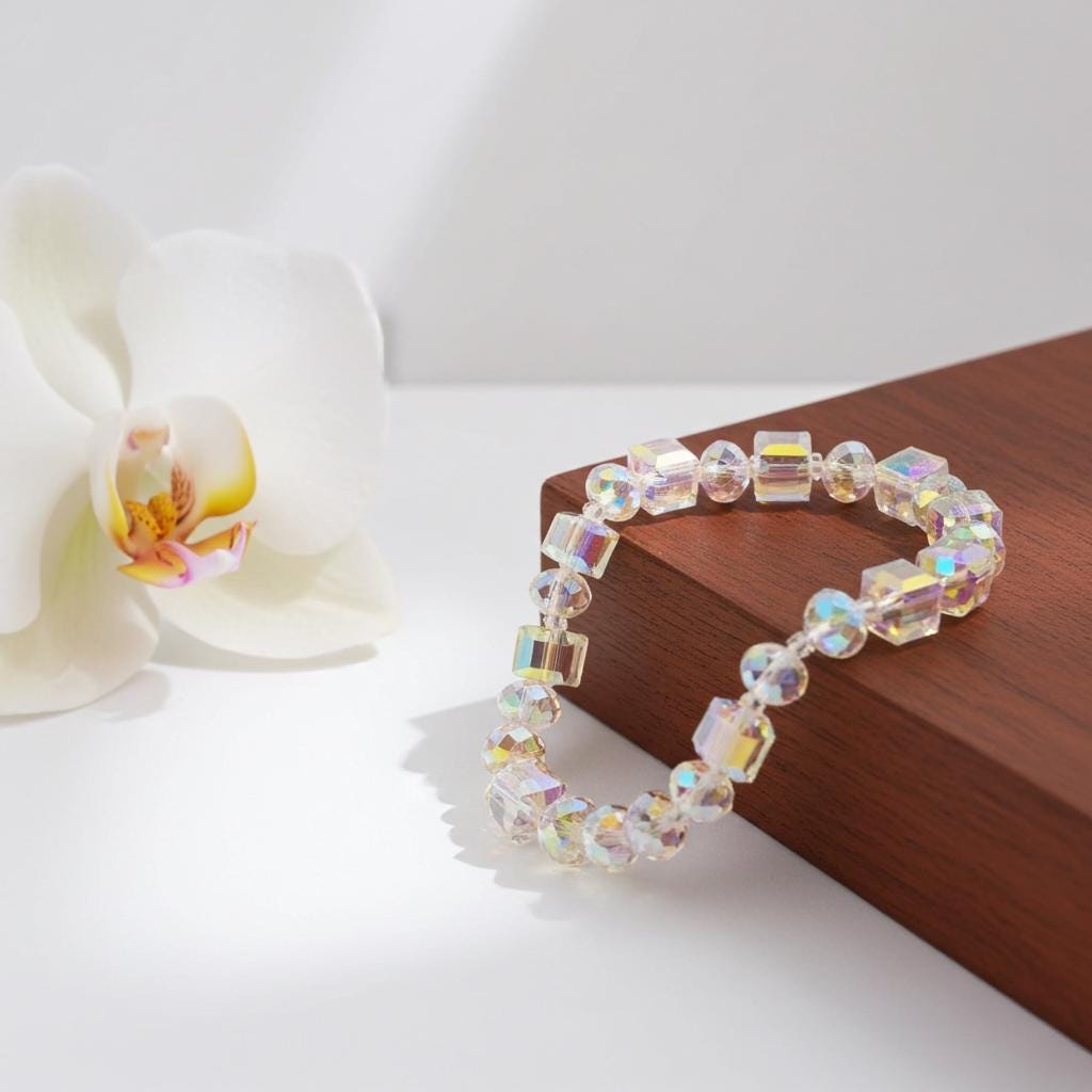 Austrian Crystal AB Link Bracelet